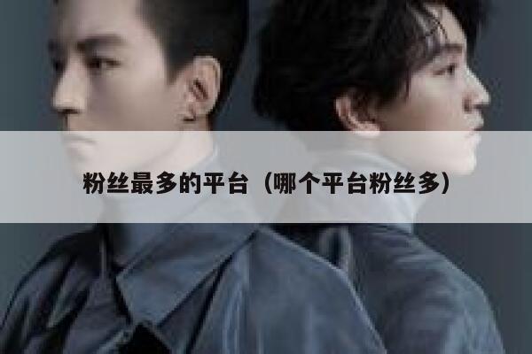 粉丝最多的平台（哪个平台粉丝多） 第1张
