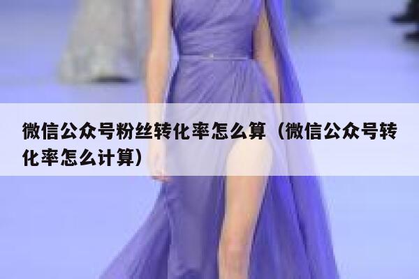 微信公众号粉丝转化率怎么算（微信公众号转化率怎么计算） 第1张