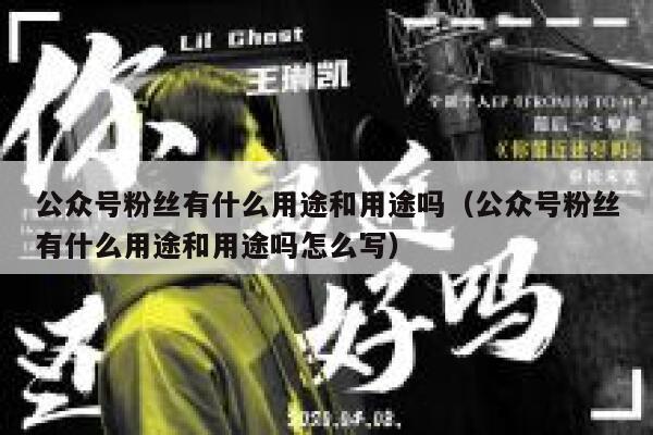公众号粉丝有什么用途和用途吗（公众号粉丝有什么用途和用途吗怎么写） 第1张