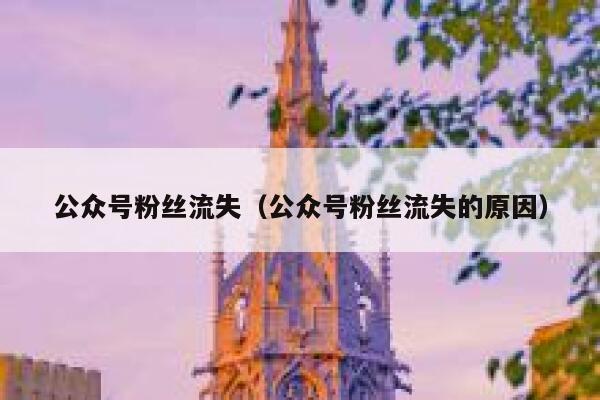 公众号粉丝流失（公众号粉丝流失的原因） 第1张