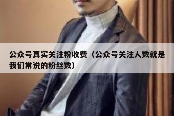 公众号真实关注粉收费（公众号关注人数就是我们常说的粉丝数） 第1张