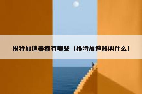 推特加速器都有哪些（推特加速器叫什么） 第1张
