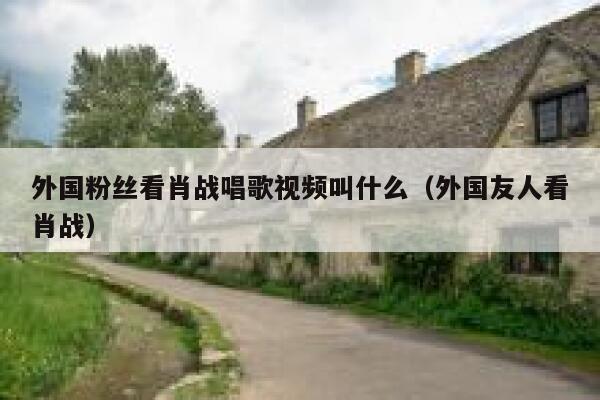 外国粉丝看肖战唱歌视频叫什么（外国友人看肖战） 第1张