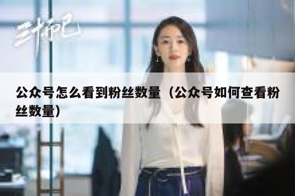 公众号怎么看到粉丝数量（公众号如何查看粉丝数量） 第1张