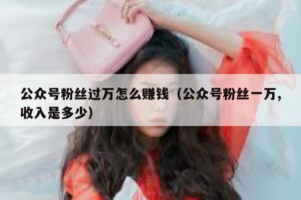 公众号粉丝过万怎么赚钱（公众号粉丝一万,收入是多少） 第1张