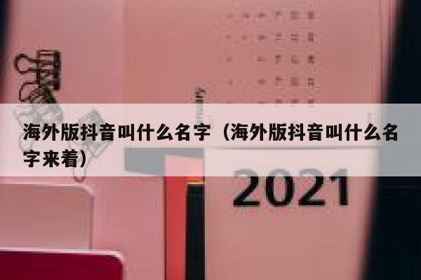 海外版抖音叫什么名字（海外版抖音叫什么名字来着） 第1张