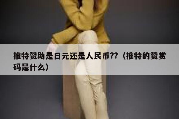 推特赞助是日元还是人民币??（推特的赞赏码是什么） 第1张