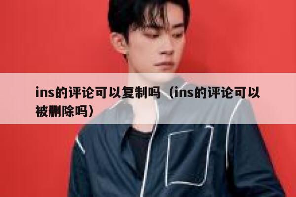 ins的评论可以复制吗（ins的评论可以被删除吗） 第1张