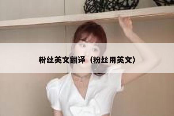 粉丝英文翻译（粉丝用英文） 第1张