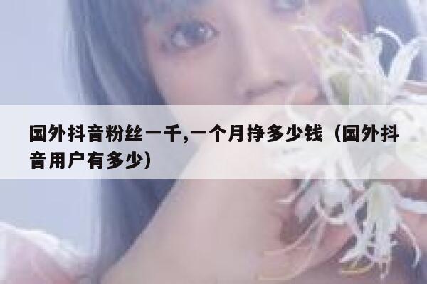 国外抖音粉丝一千,一个月挣多少钱（国外抖音用户有多少） 第1张