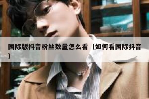 国际版抖音粉丝数量怎么看（如何看国际抖音） 第1张