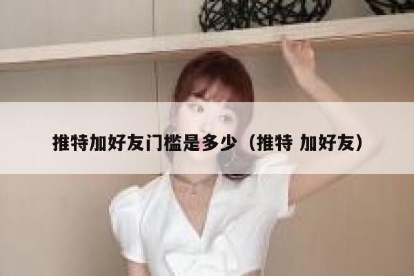 推特加好友门槛是多少（推特 加好友） 第1张