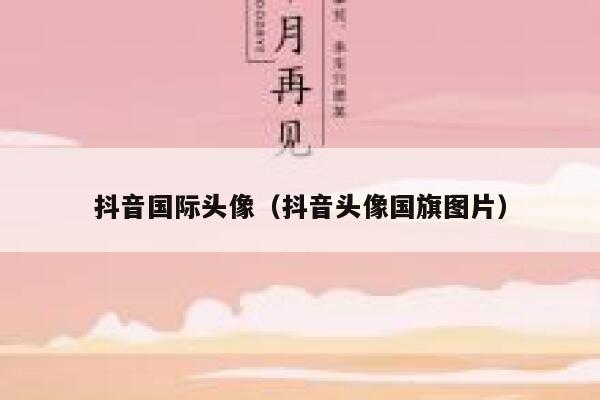 抖音国际头像（抖音头像国旗图片） 第1张