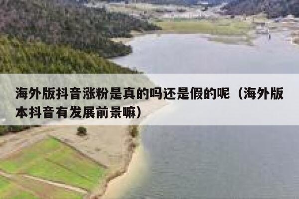 海外版抖音涨粉是真的吗还是假的呢（海外版本抖音有发展前景嘛） 第1张