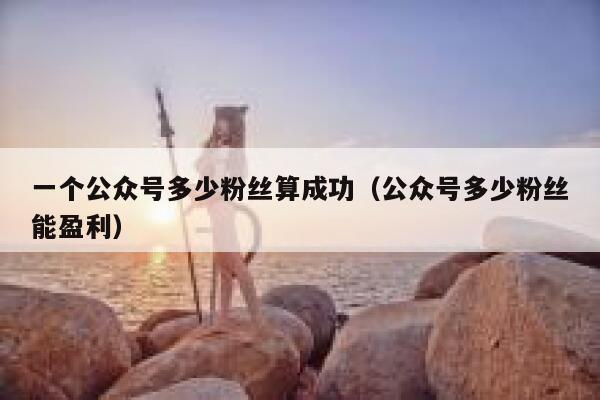 一个公众号多少粉丝算成功（公众号多少粉丝能盈利） 第1张