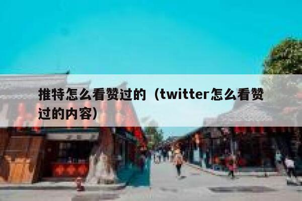 推特怎么看赞过的（twitter怎么看赞过的内容） 第1张