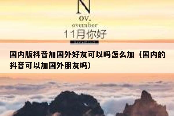 国内版抖音加国外好友可以吗怎么加（国内的抖音可以加国外朋友吗） 第1张