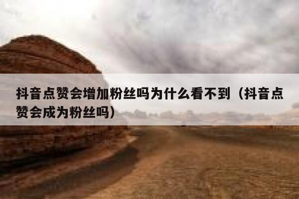 抖音点赞会增加粉丝吗为什么看不到（抖音点赞会成为粉丝吗） 第1张
