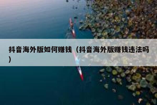 抖音海外版如何赚钱（抖音海外版赚钱违法吗） 第1张