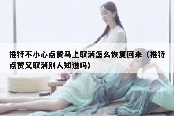 推特点赞取消了怎么找回啊（推特点赞消失） 第1张