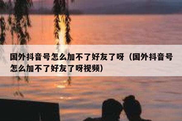 国外抖音号怎么加不了好友了呀（国外抖音号怎么加不了好友了呀视频） 第1张