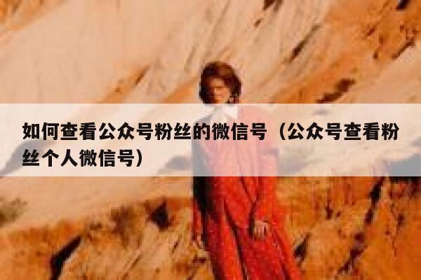 如何查看公众号粉丝的微信号（公众号查看粉丝个人微信号） 第1张