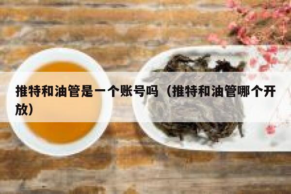 推特和油管是一个账号吗（推特和油管哪个开放） 第1张