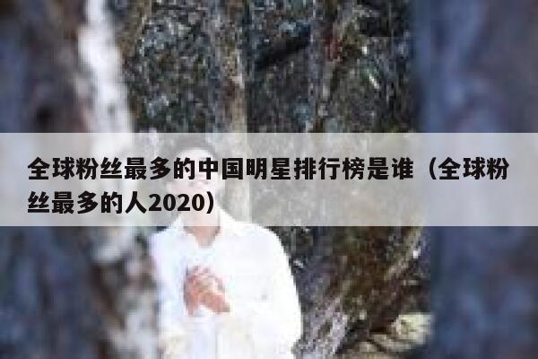 全球粉丝最多的中国明星排行榜是谁（全球粉丝最多的人2020） 第1张