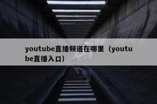 youtube直播频道在哪里（youtube直播入口） 第1张