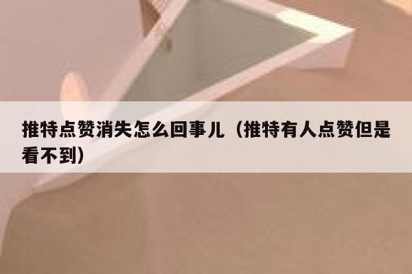 推特点赞消失怎么回事儿（推特有人点赞但是看不到） 第1张