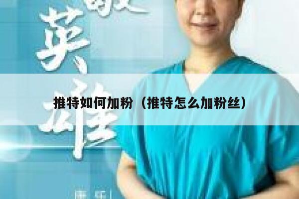 推特如何加粉（推特怎么加粉丝） 第1张