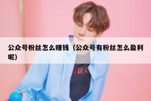 公众号粉丝怎么赚钱（公众号有粉丝怎么盈利呢） 第1张