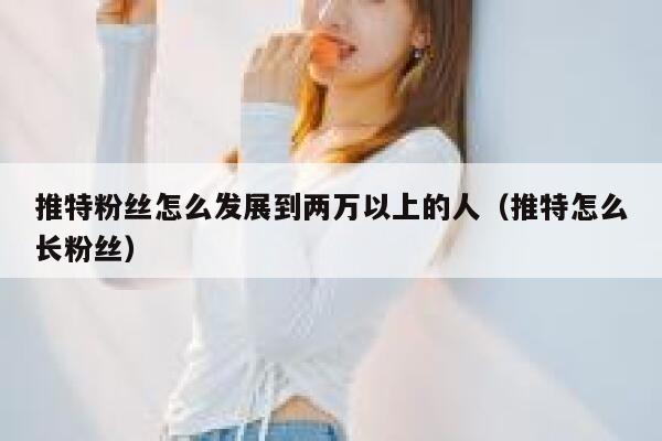 推特粉丝怎么发展到两万以上的人（推特怎么长粉丝） 第1张