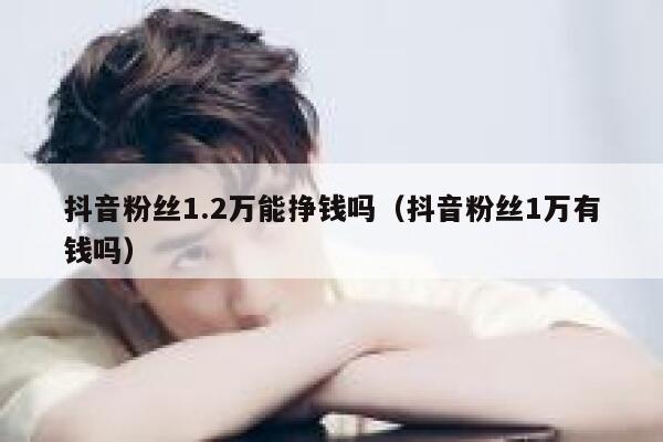 抖音粉丝1.2万能挣钱吗（抖音粉丝1万有钱吗） 第1张