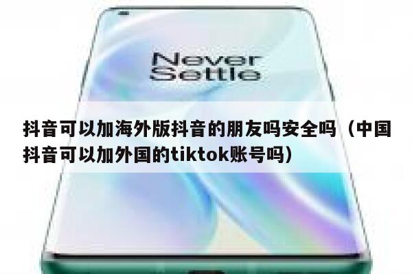 抖音可以加海外版抖音的朋友吗安全吗（中国抖音可以加外国的tiktok账号吗） 第1张