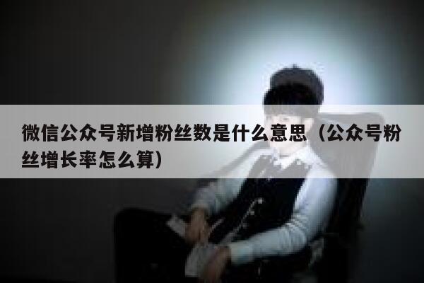 微信公众号新增粉丝数是什么意思（公众号粉丝增长率怎么算） 第1张