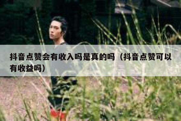抖音点赞会有收入吗是真的吗（抖音点赞可以有收益吗） 第1张