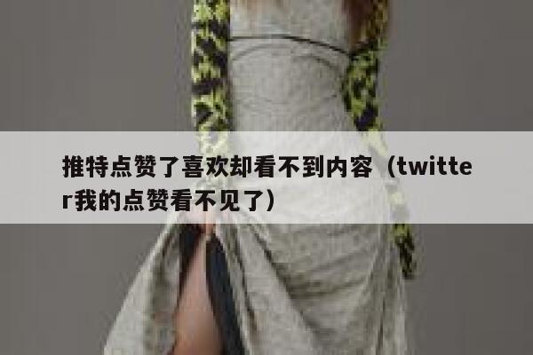 推特点赞了喜欢却看不到内容（twitter我的点赞看不见了） 第1张