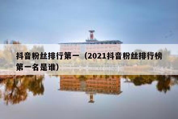 抖音粉丝排行第一（2021抖音粉丝排行榜第一名是谁） 第1张