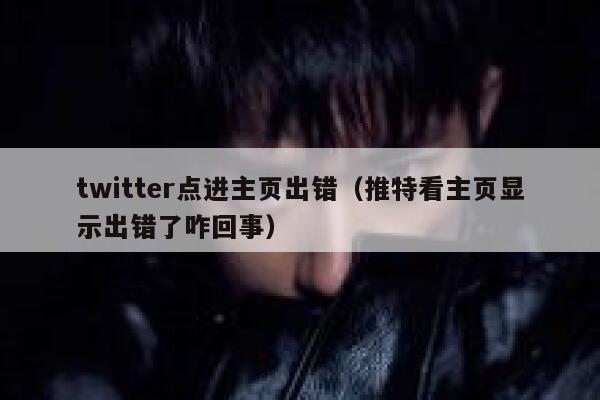 twitter点进主页出错（推特看主页显示出错了咋回事） 第1张