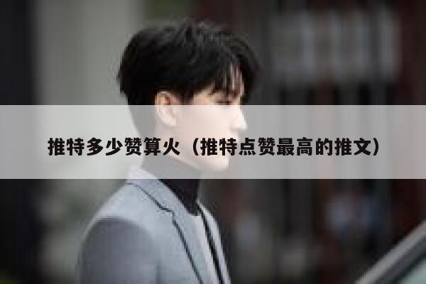 推特多少赞算火（推特点赞最高的推文） 第1张