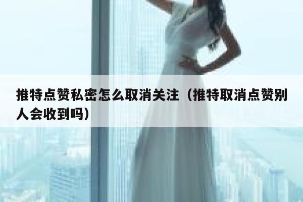 推特点赞私密怎么取消关注（推特取消点赞别人会收到吗） 第1张