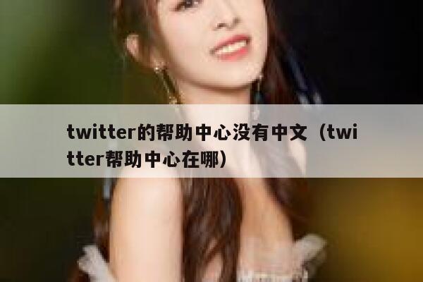 twitter的帮助中心没有中文（twitter帮助中心在哪） 第1张