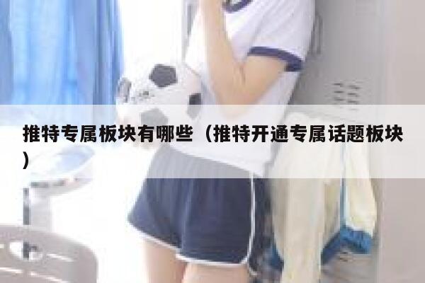 推特专属板块有哪些（推特开通专属话题板块） 第1张