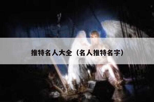 推特名人大全（名人推特名字） 第1张