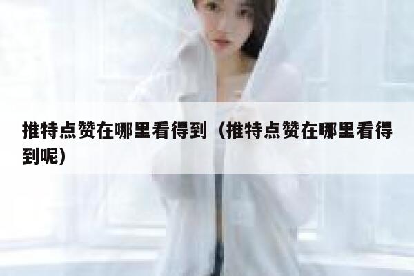 推特点赞在哪里看得到（推特点赞在哪里看得到呢） 第1张
