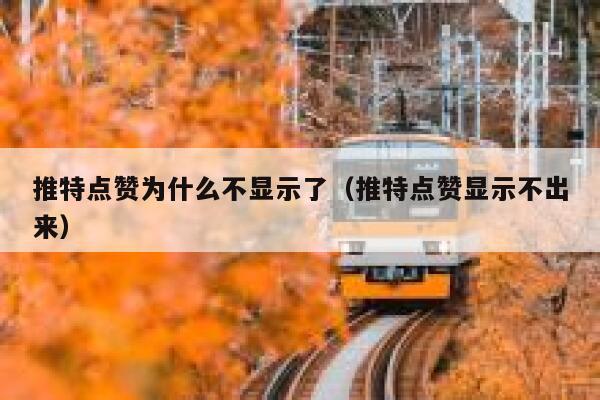 推特点赞为什么不显示了（推特点赞显示不出来） 第1张