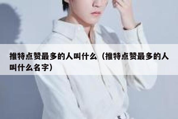 推特点赞最多的人叫什么（推特点赞最多的人叫什么名字） 第1张