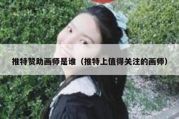推特赞助画师是谁（推特上值得关注的画师） 第1张