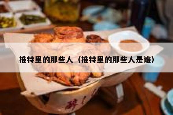 推特里的那些人（推特里的那些人是谁） 第1张
